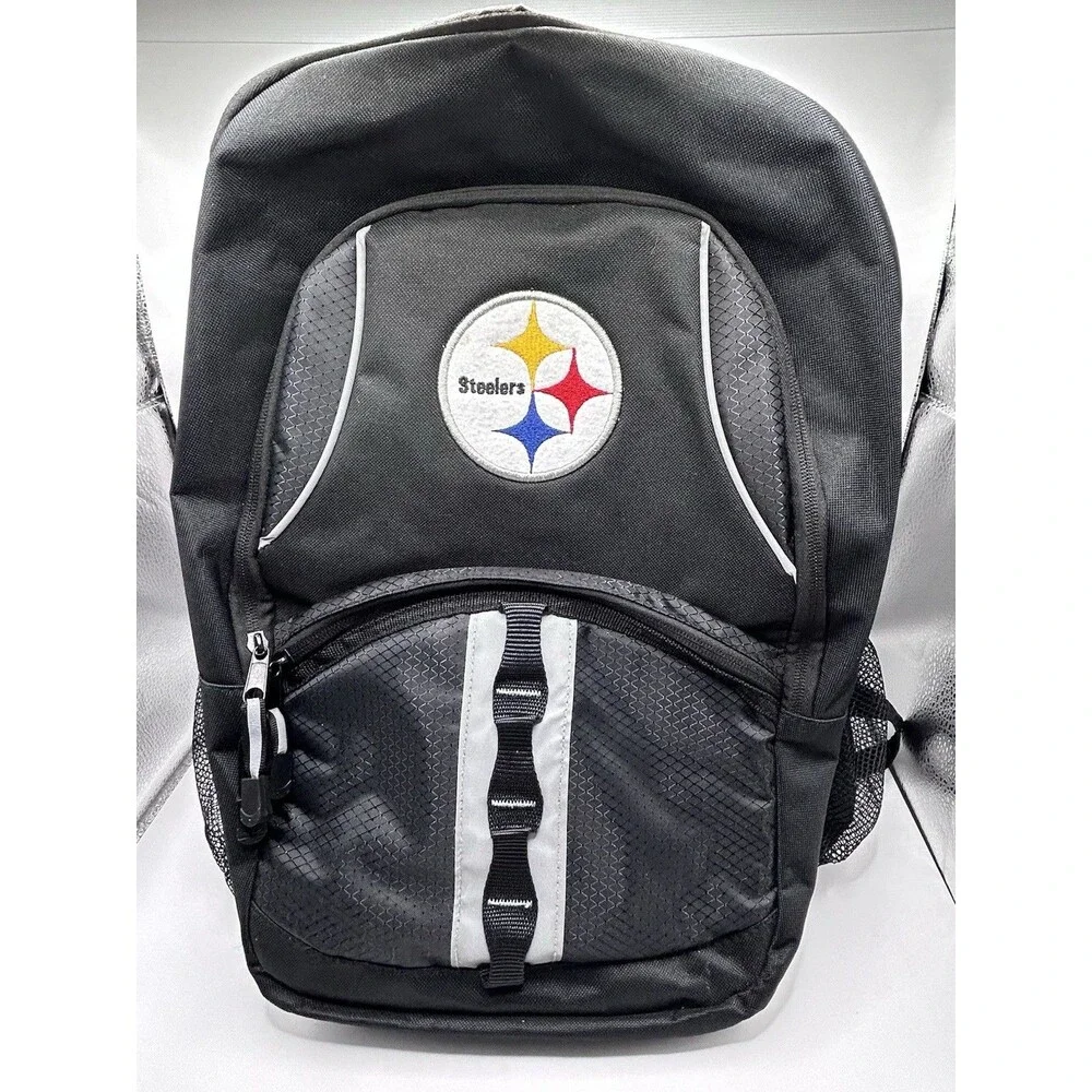 Pittsburgh Steelers Licensed Multi-Purpose Black Backpack School Bag NFL 17